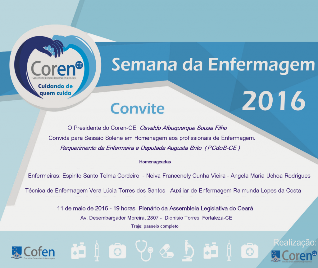 CONVITE SESSÃO SOLENE AL COREN CE