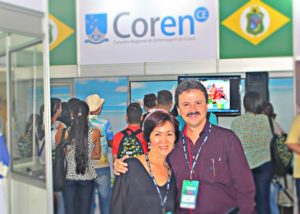 Miyoko Sakuraba e Osvaldo Albuquerque, presidente do Coren-CE
