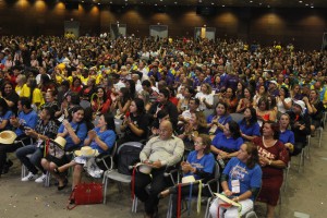 Auditório lotado durante a abertura do 17º CBCENF, em Belém.